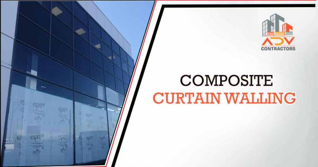 Composite curtain walling