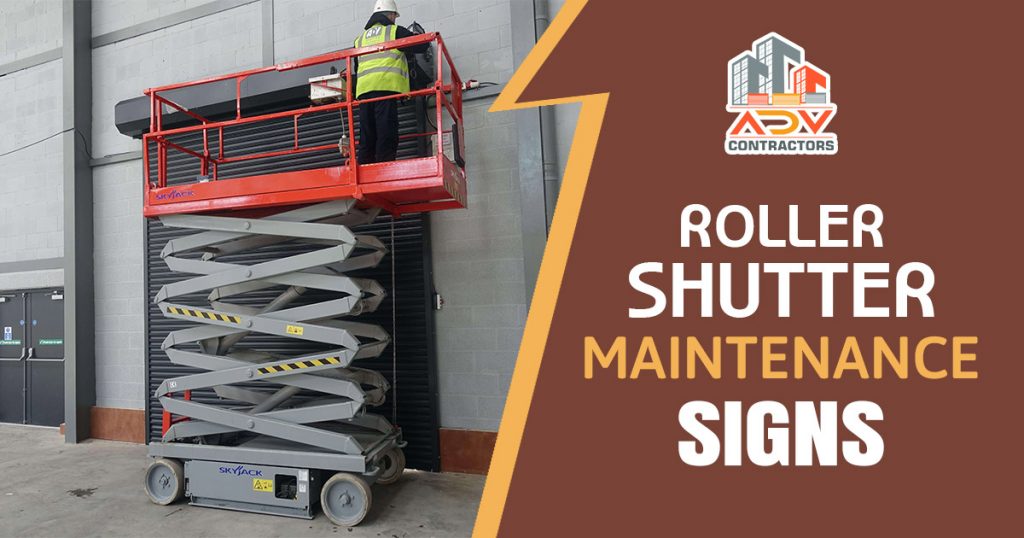 Roller Shutter Maintenance Signs