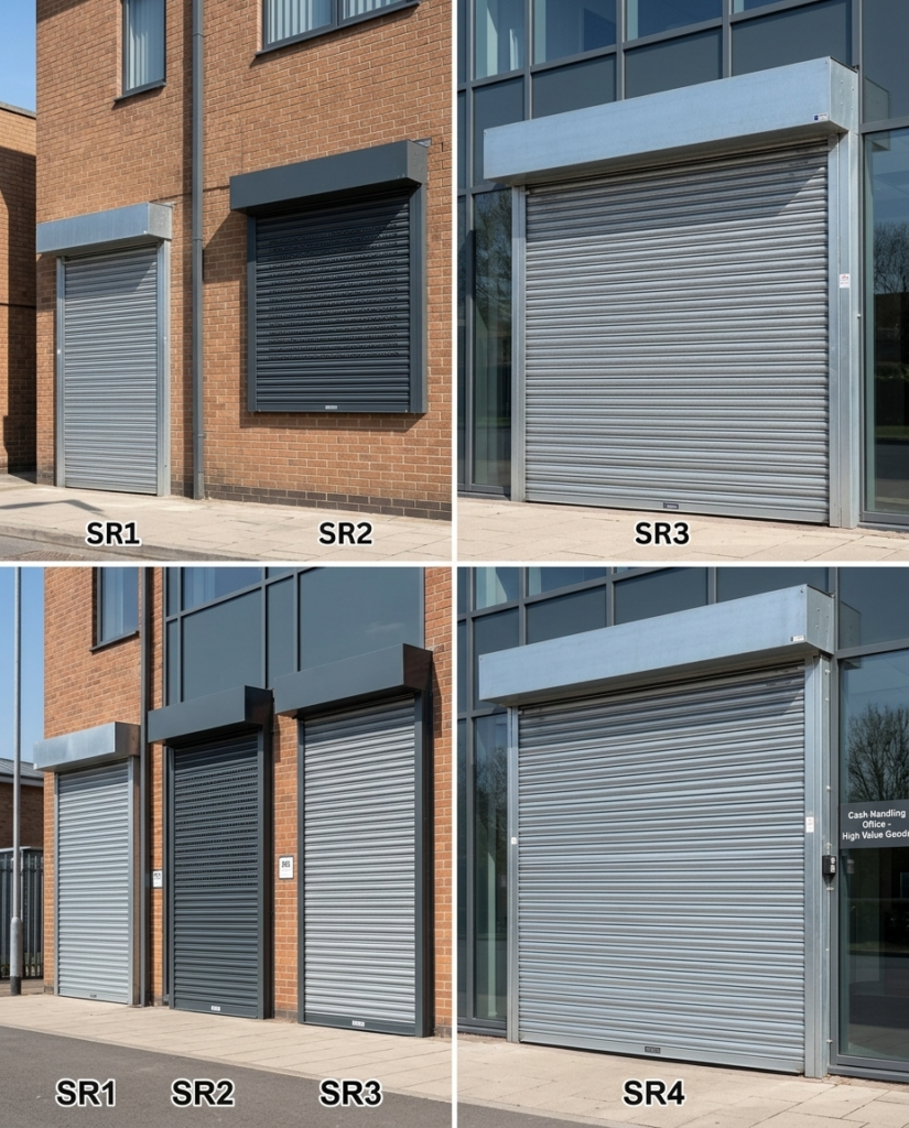 SR1, SR2, SR3 or SR4 security shutters